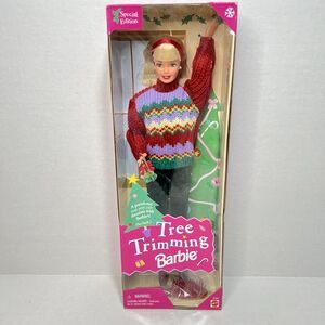 Barbie 1998 Christmas Mattel Tree Trimming Special Edition Holiday Christmas NIB